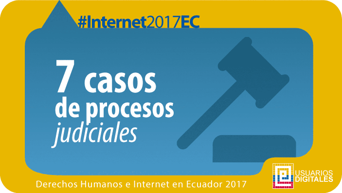 usuariosdigital's tweet photo. #Internet2017EC 7 casos de procesos penales, incluyendo una sentencia de 20 días de cárcel por expresiones en @facebook. infórmate en nuestro resumen anual 2017 Derechos Humanos e Internet en #Ecuador
https://t.co/cq9rk9ZkuT https://t.co/t09rJJhOqE