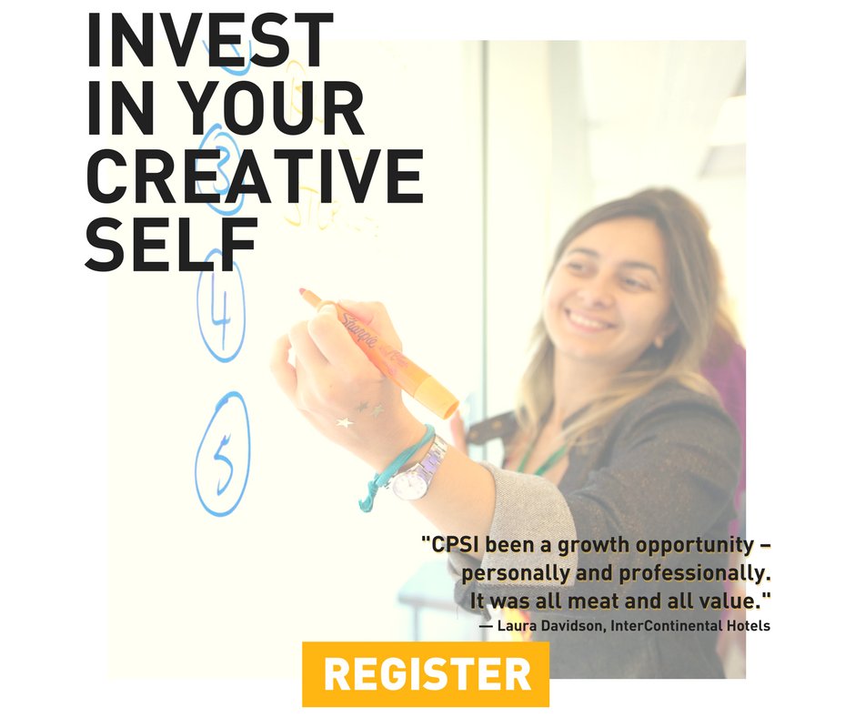 CreativityPlay's tweet image. Are you ready to invest in your creative self? Save 30% with Discount Code STSM30 when you register for the world's longest-running #creativity conference! cpsiconference.com/registration/