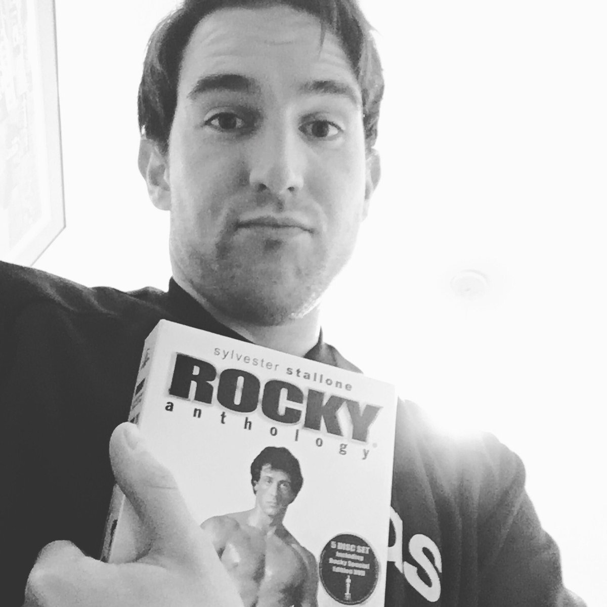 SamBenjaminNow's tweet photo. Saying Happy Birthday to the Dad I just lost by watching our favourite: #Rocky created by and starring our hero @TheSlyStallone 🥊 He was a boxer, a fighter, an Evertonian and also his name was Adrian 📽 #RIP #AdrianCook #Movies https://t.co/lOcuAatKr5