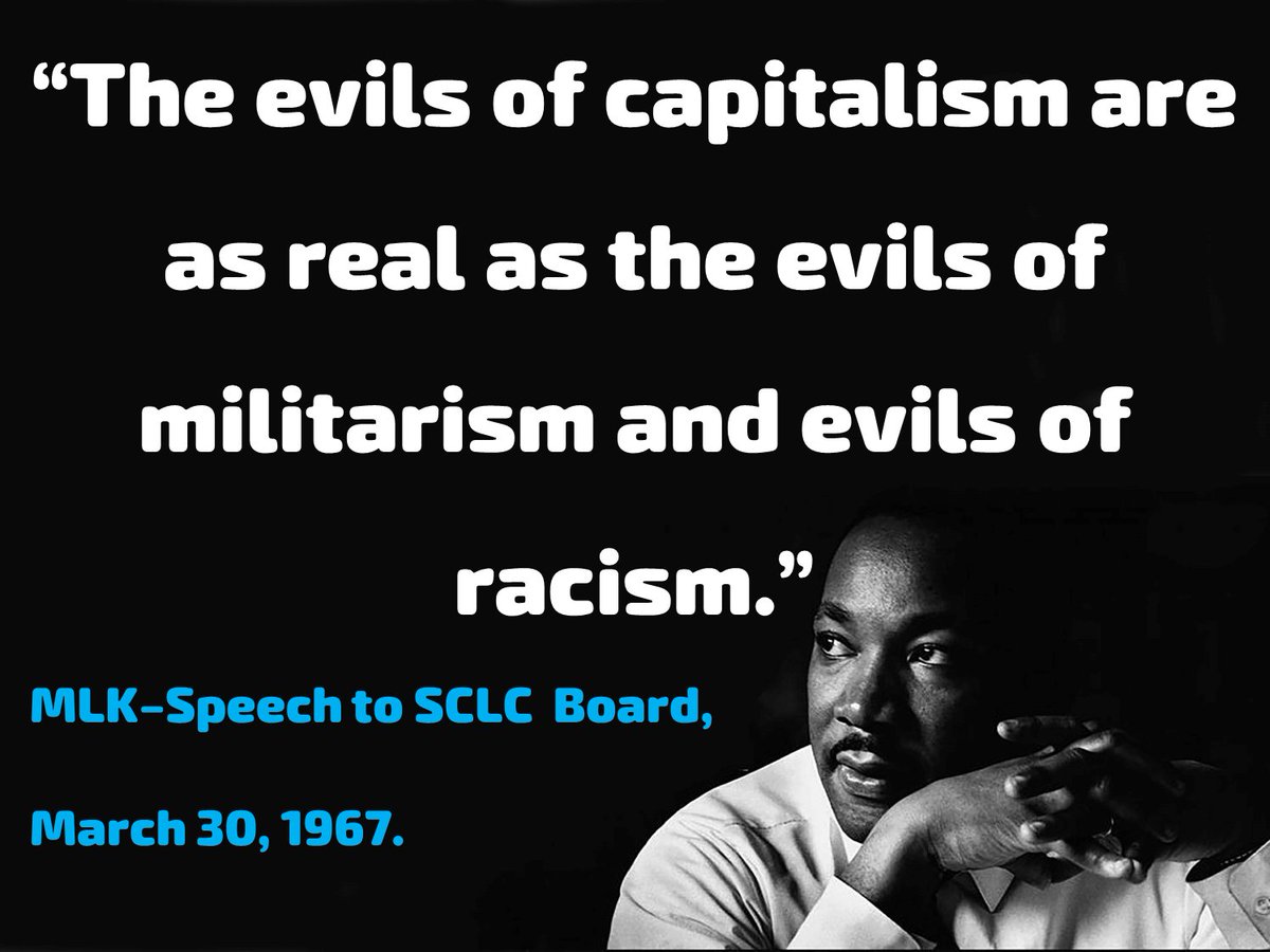 Adamitv's tweet photo. Martin Luther King Quotes on #Capitalism not often quoted.

#MLK 
#BlackUnity
#BlackLivesMatter 
#RacialWealthGap
#Racism
#RacialInequality
#SystemicRacism
#EconomicApartheid
#RET https://t.co/EbUXTNKHHv