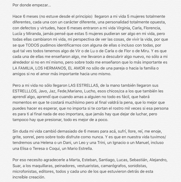 JossAlx's tweet photo. Esto es un poco de los que siento y agradezco a #LasEstrellas gracias por siempre #Flozmin #Carlucho #Javina #Luriano #MiruYFede ⭐️⭐️⭐️⭐️⭐️❤️ https://t.co/TCnI6VoueJ