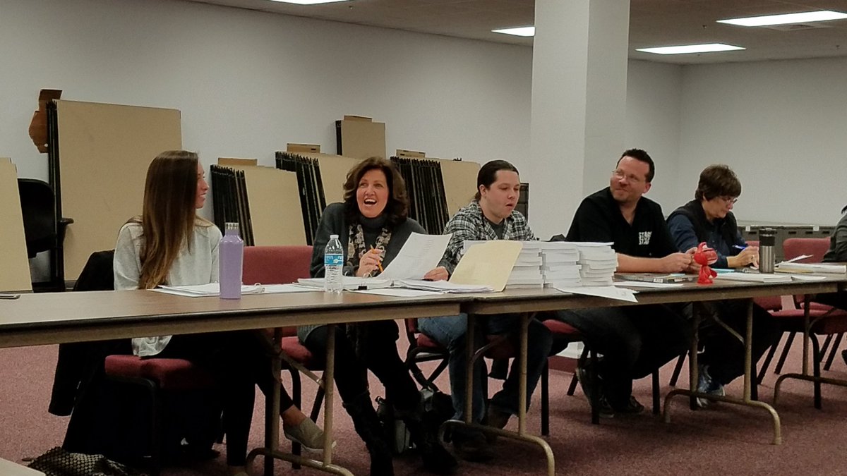 WilsonPlayhouse's tweet photo. The production team for Sister Act is awesome!! We're at read thru! https://t.co/hfcD3Il4J4
