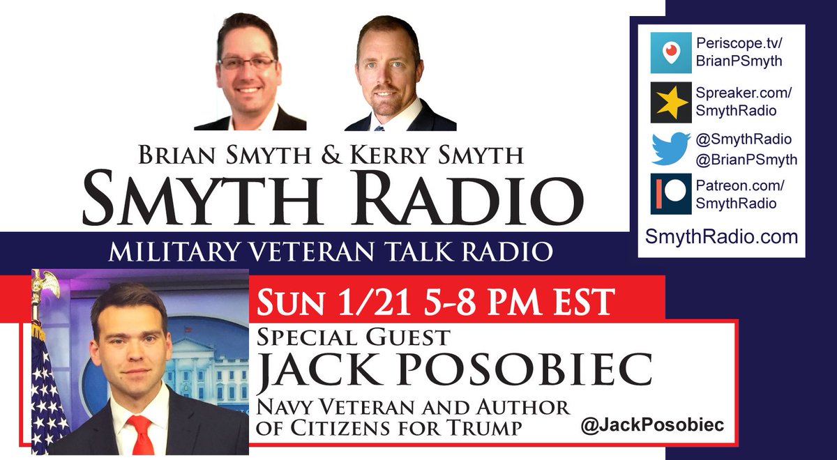 Don't miss this Sunday's #FISAgate episode with special guest, @JackPosobiec, author of #CitizensForTrump. RT #ReleaseTheMemo #ReleaseTheDocuments #MemoGate #SchumerShutdown #marchforlife