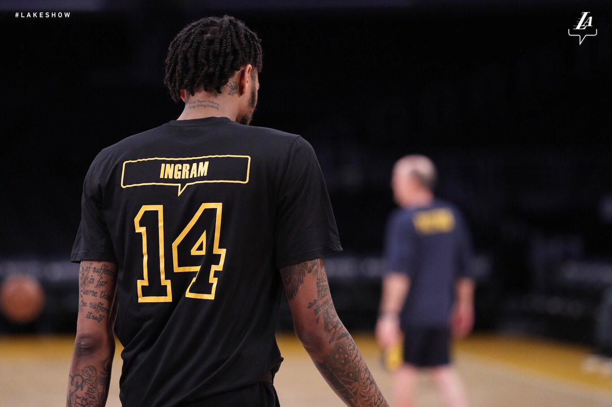 Lakers's tweet photo. B.I. https://t.co/WaM9DFRhIc