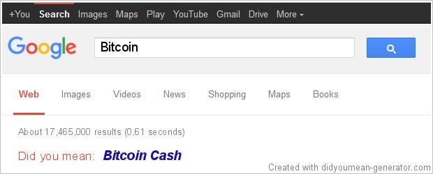 coinspeak_io's tweet photo. Google knows Bitcoin Cash is Bitcoin https://t.co/z9ak333owN