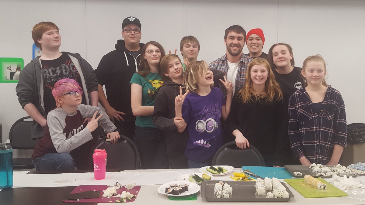 Thank you <a href="/TsukiMedHat/">Tsuki Restaurant</a> for stopping by the centre on Monday night and teaching the Youth how to make Sushi! #yummysushi #sushilovingkids #communitysupport #youth #youthforyouth #newskilllearnt