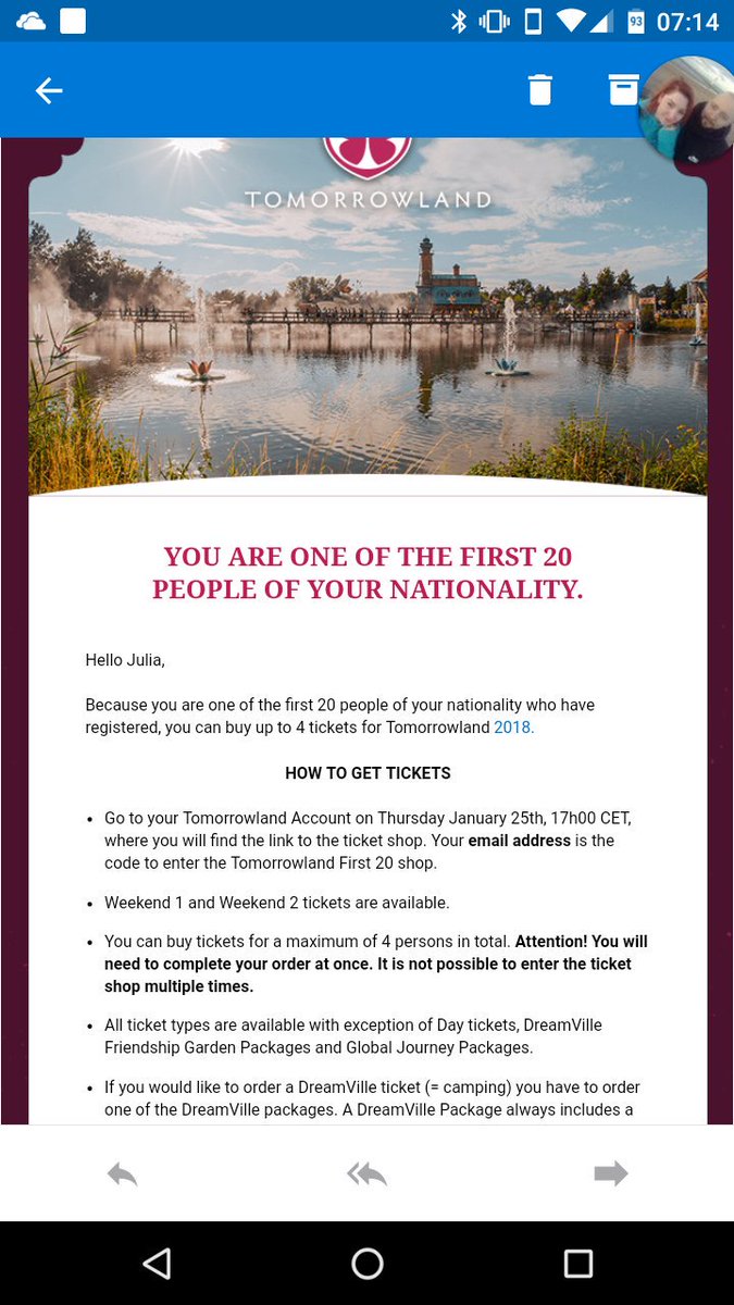 funkyblackmonke's tweet image. Can't actually believe it! Means me and the other half will be going to Tomorrowland in Belgium this year! @tomorrowland #tomorrowland #Tomorrowland2018 #first20