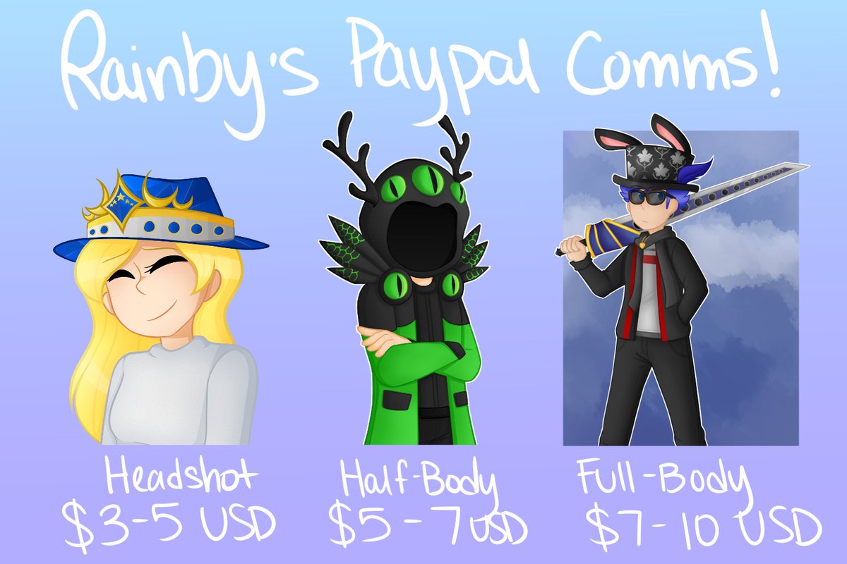Rainby On Twitter Paypal Commissions Are Open Please Message