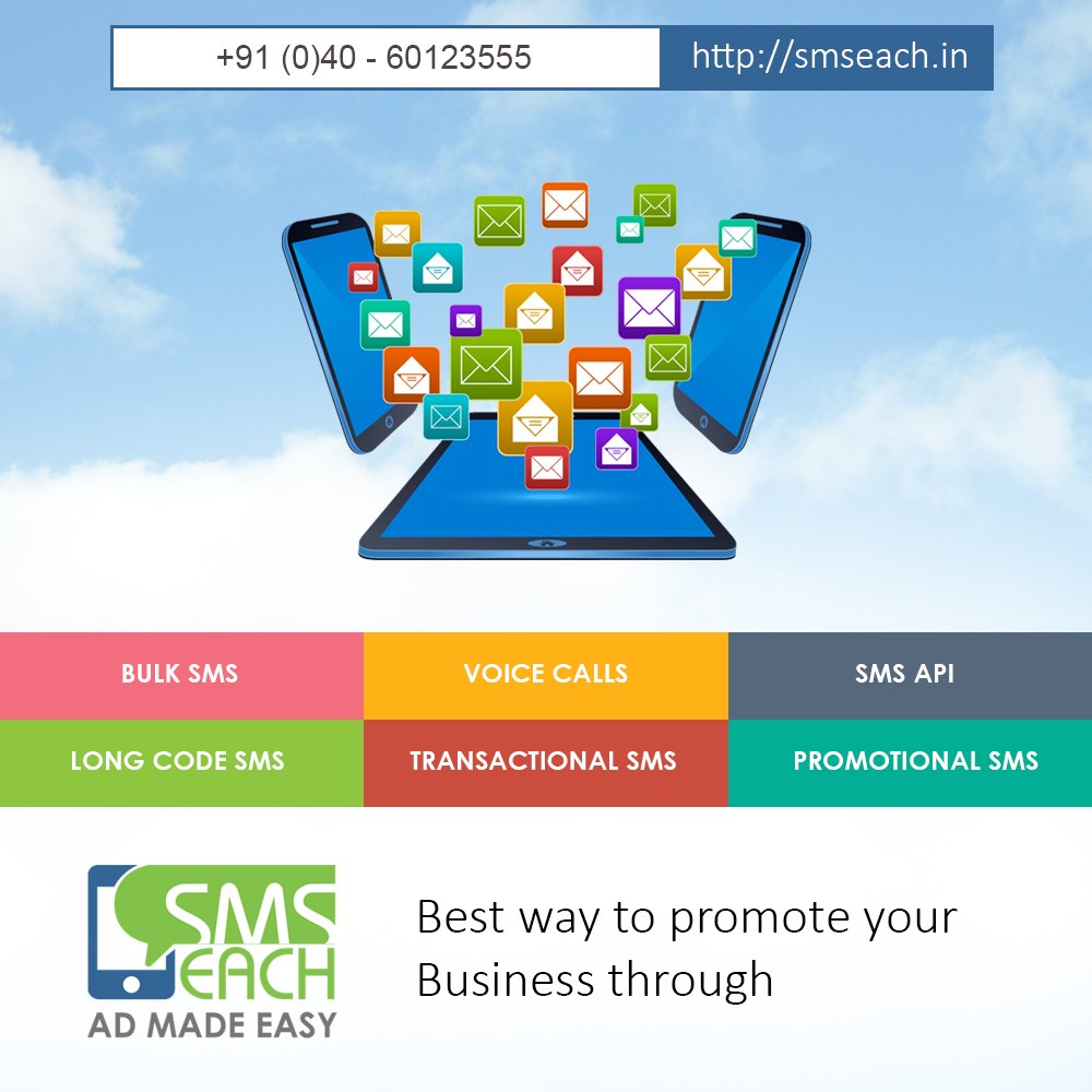 #smseach - The cheapest bulk SMS service provider in India.