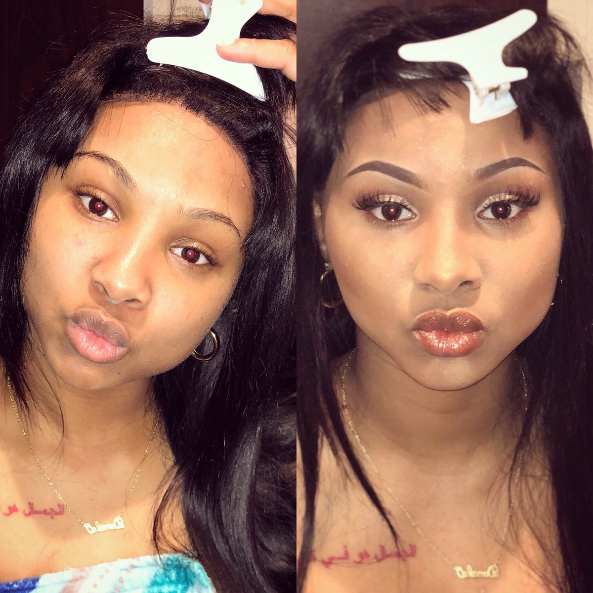 lahrayBITCH's tweet photo. Another beat , on My Sissy .. Nice Natural Soft Look , #RayDidIt https://t.co/7k9Zf4tmzN