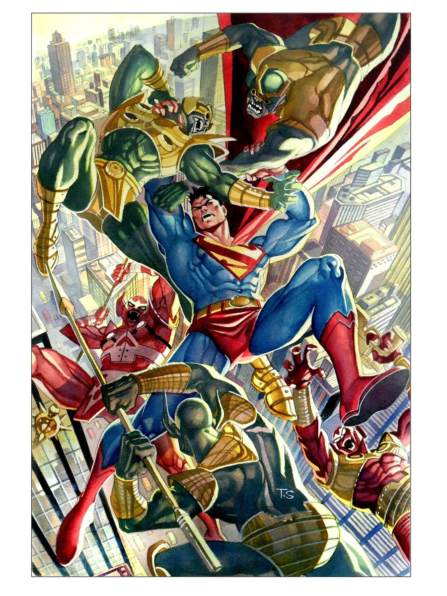 Parademon_'s tweet image. As @Parademons_ evolved over eons, their uniforms changed from traditional green to future, red clad, Troopers. Though @JLAvsDarkseid 'Demons wear protective armor &amp;amp; fly, their true strength is in their numbers. With BILLIONS of them acting together, they overwhelm even #Superman