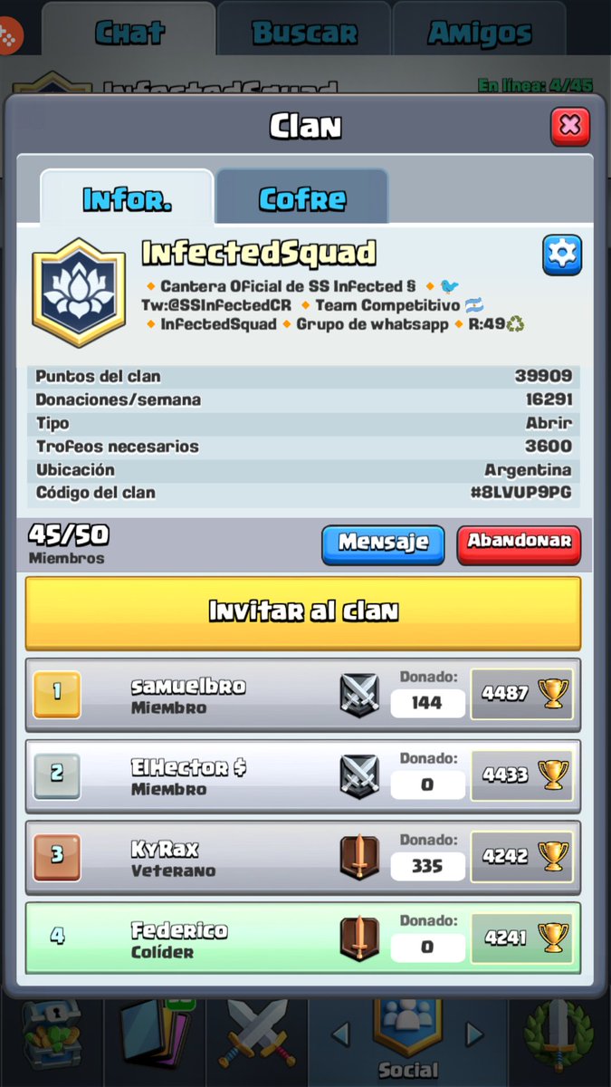 eSportsLDA2's tweet photo. Buscando jugadores de Ladder y Competitivos.. 
-Actualmente en 2 ligas 

-Amistosos siempre  
-3 Entrenamientos por semana..
---------Se agradece RT--------🌍 https://t.co/xh6bkWQvDu