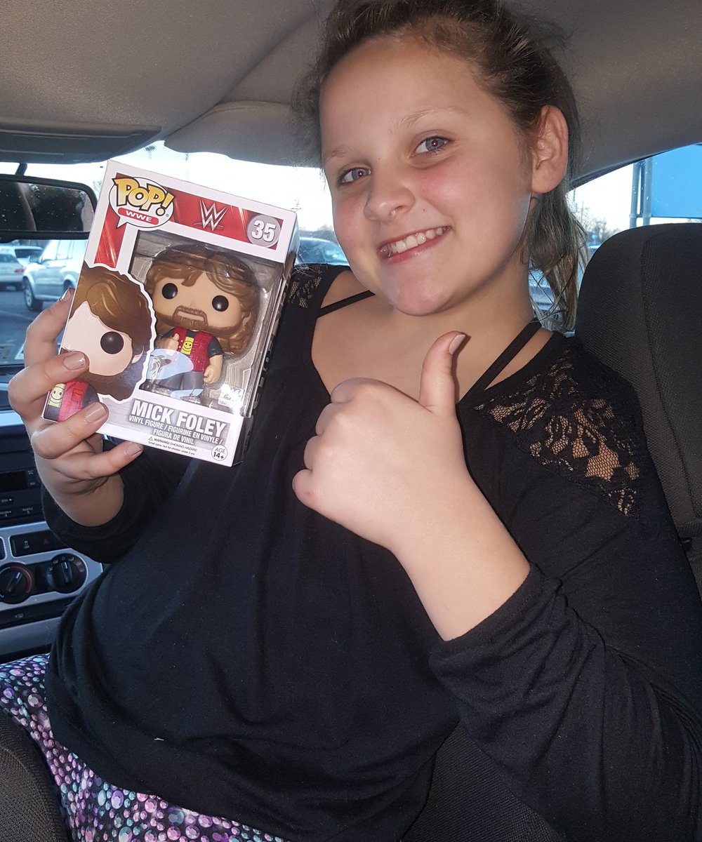 mays_derek's tweet photo. @RealMickFoley my daughter was so excited to finally find your funko pop today at one of our local stores. https://t.co/KFjECm1Lz1