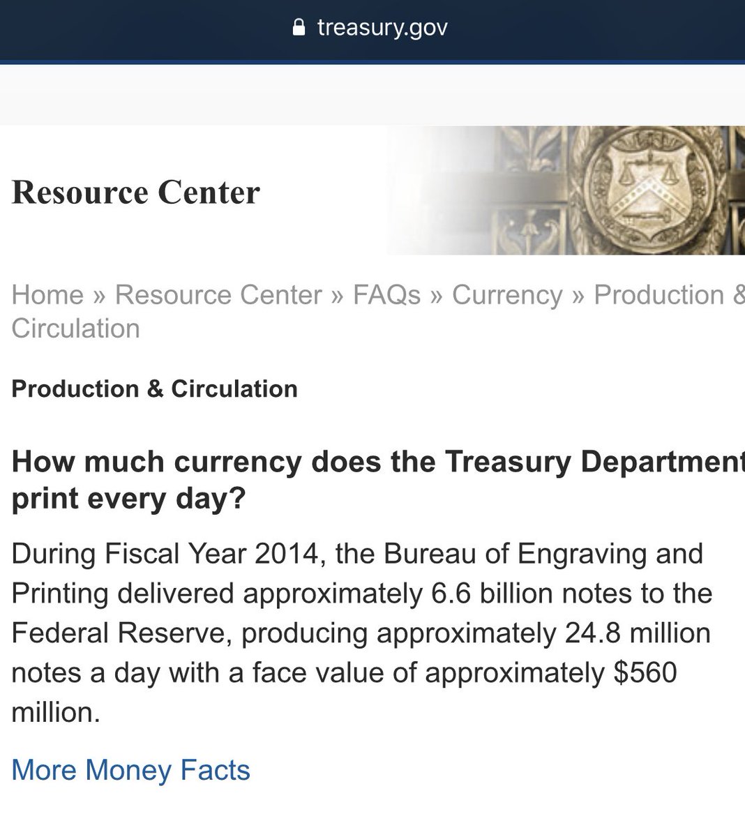 Buttcoin On Twitter Each Day The Us Treasury Prints