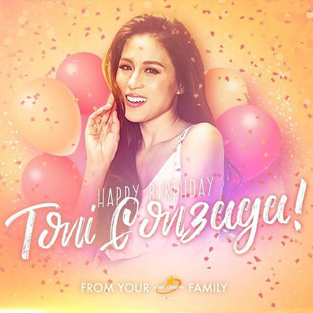 Happy happy birthday to the Ultimate Multimedia Star, Toni Gonzaga! Love, your Star Cinema family 