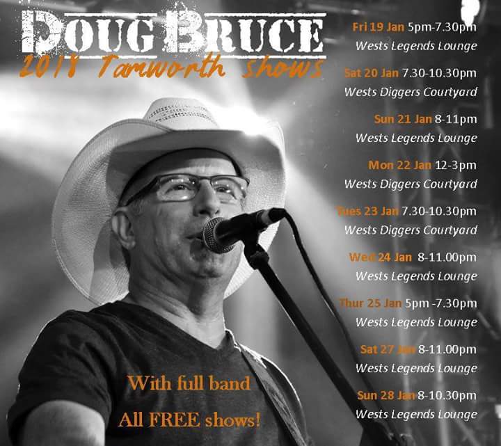 See you tonight at Diggers Courtyard 7.30pm. Free show. #tcmf2018 <a href="/TCMF_Official/">Tamworth Country Music Festival</a>