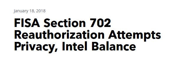 WarOnPrivacy's tweet image. Bloomberg tries to craft most untrue headline possible about #Sec702 renewal &amp;amp; succeeds brilliantly

bna.com/fisa-section-7…