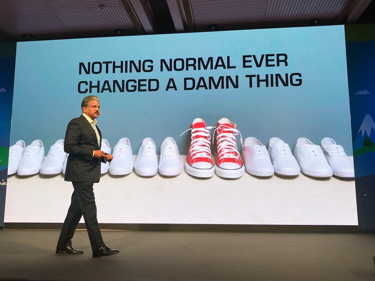 A colleague mailed me this pic he took during our recent annual leadership conference (M101) in Finland. 
I don’t wear red sneakers, but I will have to walk the talk..Will go shopping this weekend to buy a pair!