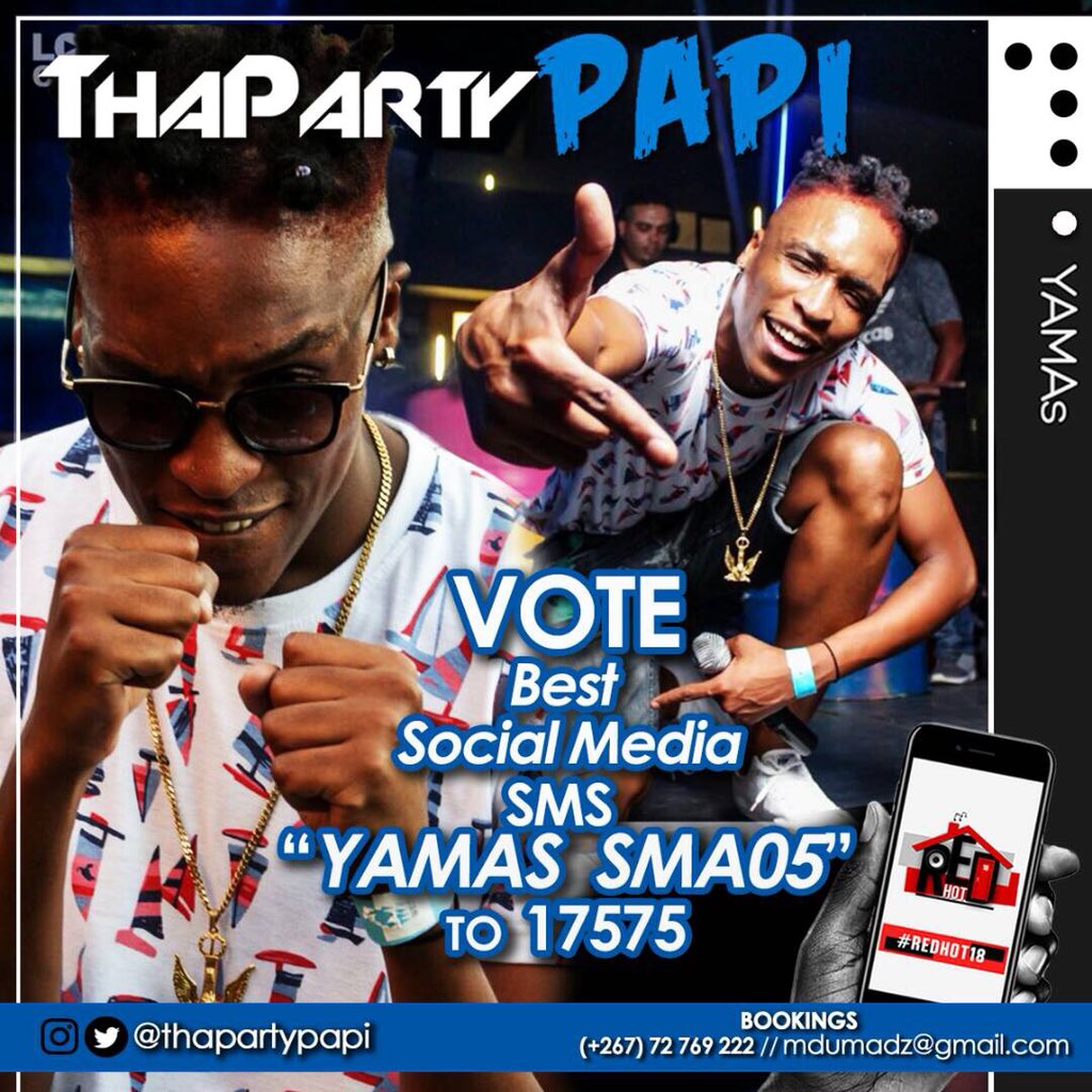 In case you missed it, here’s my 2017 #Top10BWRappersList 🇧🇼💯 if you fuxx with the Trend - Vote for me to Win a YAMA for Best Social Media by texting “YAMAS SMA05” to 17575 🙏🏾🙏🏾 #BWTop10RappersList
