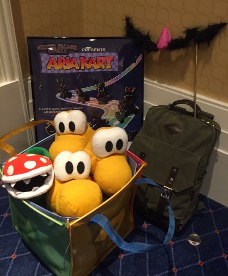SuperSmashOpera's tweet photo. Safe travels home & endless thanks again to our fabulous cast, crew, pit, friends& fans! Was a delight performing #AriaKart for u @MAGFest! https://t.co/IR6kV4xywN
