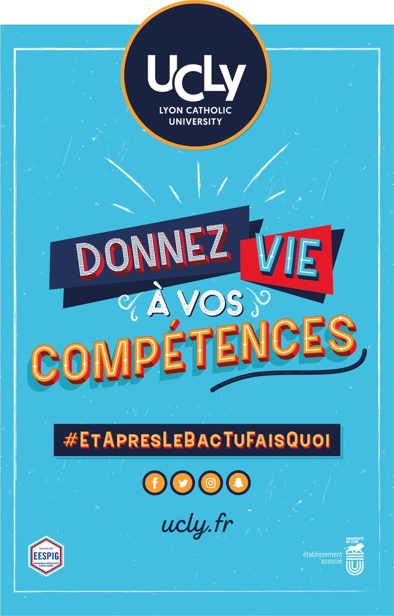 ucly's tweet photo. A l’occasion de l’ouverture de Parcoursup le 15 janv, nous vous présentons notre campagne 2018 : une année innovante ! #ucly  #Lyon #Parcoursup https://t.co/2DdYrKnZXx