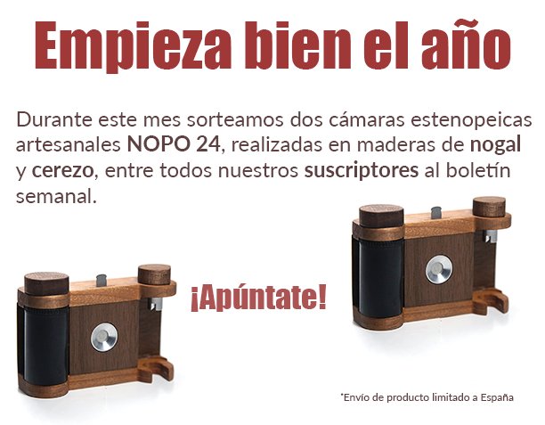 Tras los festivos, “la vuelta al cole” puede ser muy dura. Por ello durante este mes sorteamos dos cámaras estenopeicas artesanales NOPO 24, realizadas en maderas de nogal y cerezo, entre todos nuestros suscriptores al boletín semanal. <a href="/nopocameras/">NOPO CAMERAS</a> albedomedia.us16.list-manage.com/subscribe?u=32…