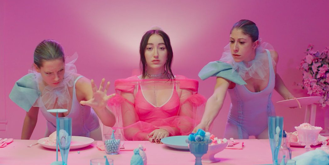 thefader's tweet photo. .@noahcyrus throws a fun and freaky dinner party in the video for her @onebitmusic collaboration “My Way” https://t.co/RZQhelVLim https://t.co/4DGiYooIdR