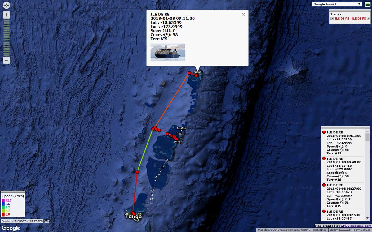 philBE2's tweet photo. @DynResearch @ADB_HQ @WorldBank @TongaUpdates @DigicelTO 08JAN18 🇹🇴Tonga Cable Domestic Extension (TCDE) deployment status update
🚢CS Ile-de-Re arrived in Neiafu harbour 08JAN18 20:06 LT (UTC+13) 😎
TCDE Cable ready to land on Vava'u island in next few days. 👍
#Alcatel #ASN #TongaCable @ADB_HQ @Worldbank @TongaUpdates @DigicelTO https://t.co/SixDz3xRJ1