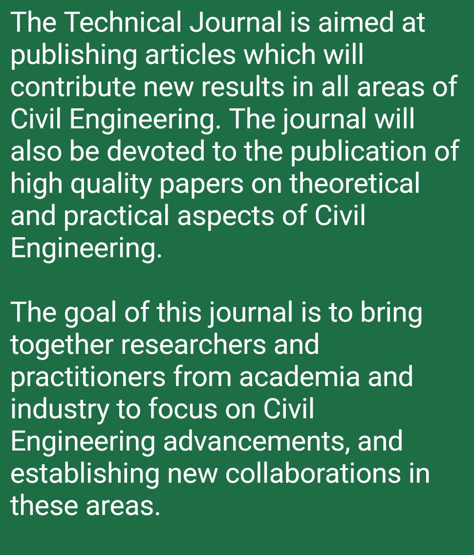 niceabuja's tweet photo. Call for Paper for the NICE abuja Chapter Technical Journal.
@de_fieldmarshal @nseabuja @nse_maitama @NseHeadquarters @dsmatawal @HMAdebayoShittu @NaijaEngr1 @CORENabuja @iyke_ben_osy @FERMA_Nigeria @FMPWH @nemanigeria
#NICEabuja
#Engineering
#Engineer
#engineeringjournal https://t.co/vccVFnAzUS
