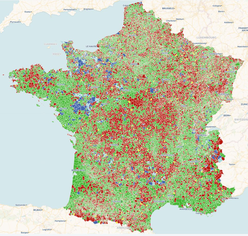En exclusivité aujourd'hui dans Maire info : la carte de l'évolution démographique commune par commune de 2010 à 2015. maire-info.com/action-sociale…