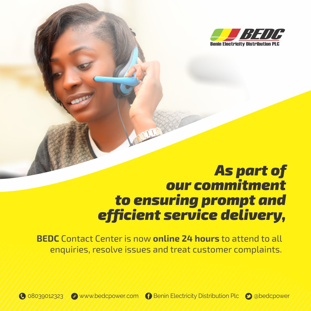 Bedc On Twitter In Line With Our Commitment In Ensuring Improved Electricity Distribution Services Within Our Areas Of Network And Accessibility To All Our Stakeholders Our 24 Hours Call Care Centers Are