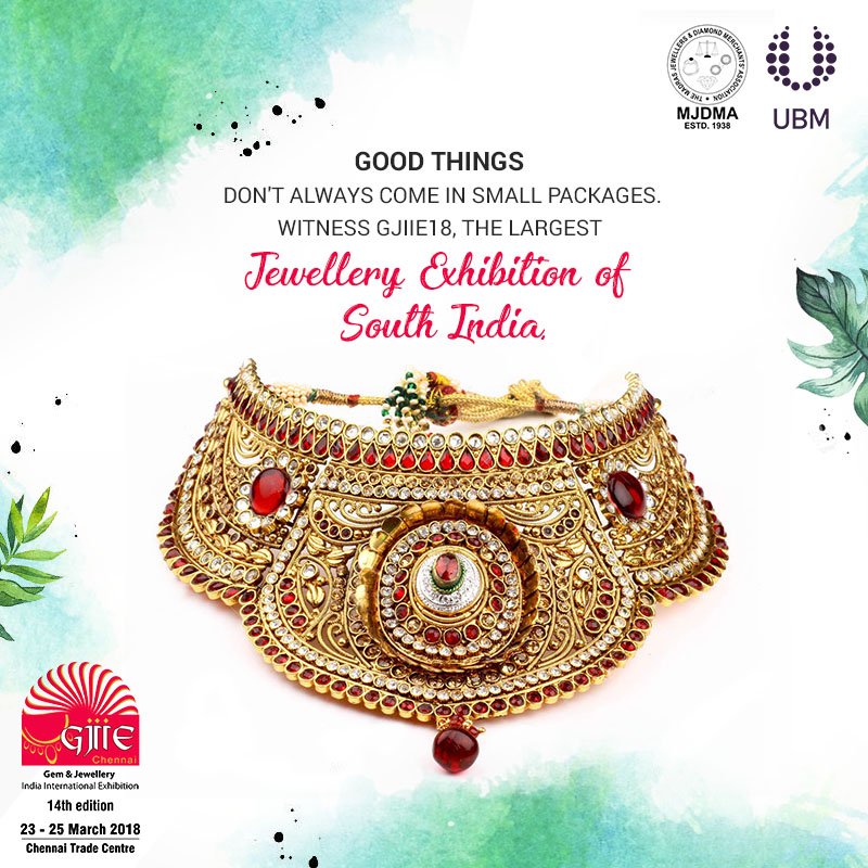 JeweleryInforma's tweet photo. The 14th Edition of #GJIIE is going to be the largest #Jewellery #Exhibition ever witnessed in South #India, make sure you be there to experience it.

#Register here:
Exhibitors Registration - https://t.co/dqj7lzW7cX
Visitors Registration - https://t.co/3hTBxjkDUk

#GJIIE18 #UBM https://t.co/g9S6wdzd1g