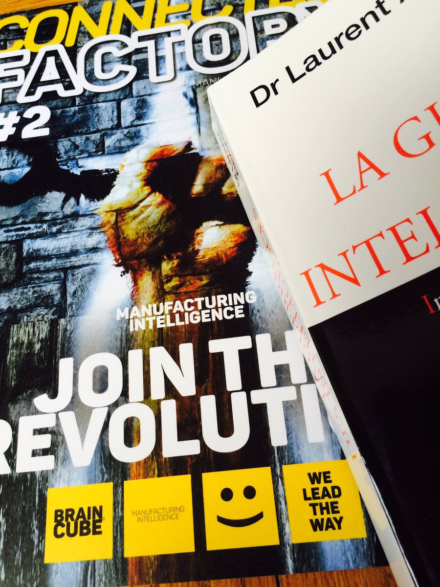 Bruno2be's tweet photo. Les 2 livres de l'année sur #IA. Philosophie et application. #Braincube #laurentalexandre #guerredesintelligences https://t.co/ua7U4Nl3na