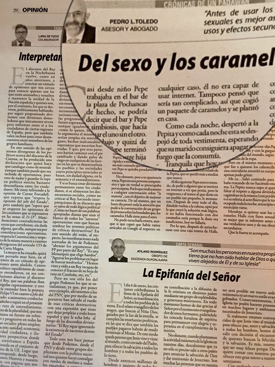 Hoy en <a href="/NuevaAlcarria/">Nueva Alcarria</a> Del sexo y los caramelos Halls #cronicasdeunpadawan