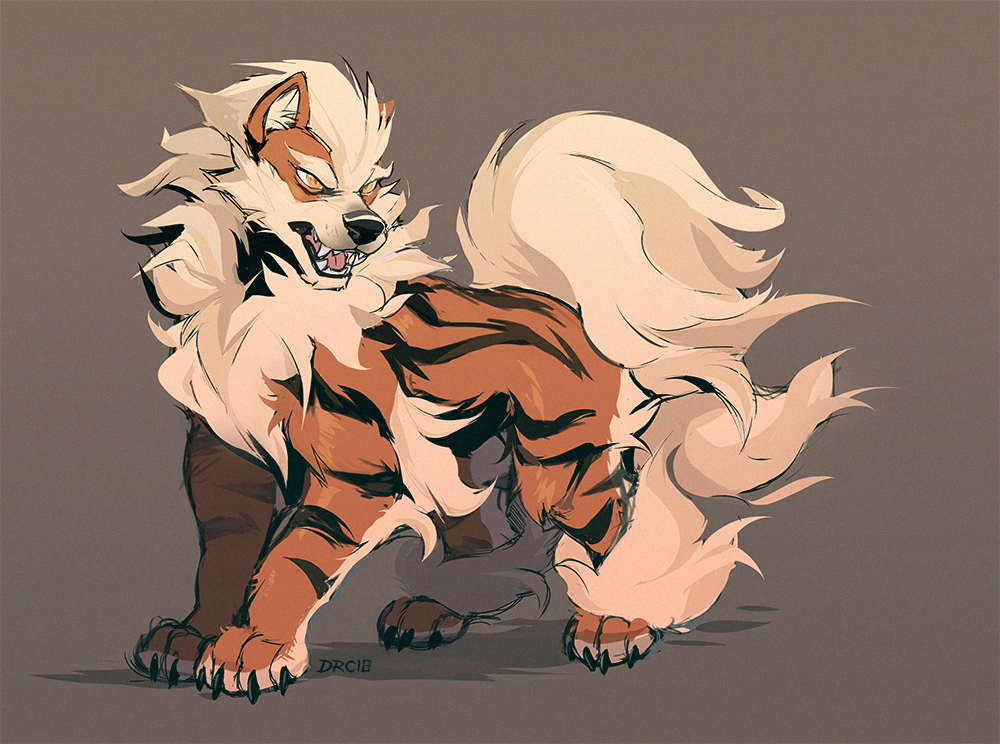 Fluffmonster of fire, Arcanine! 