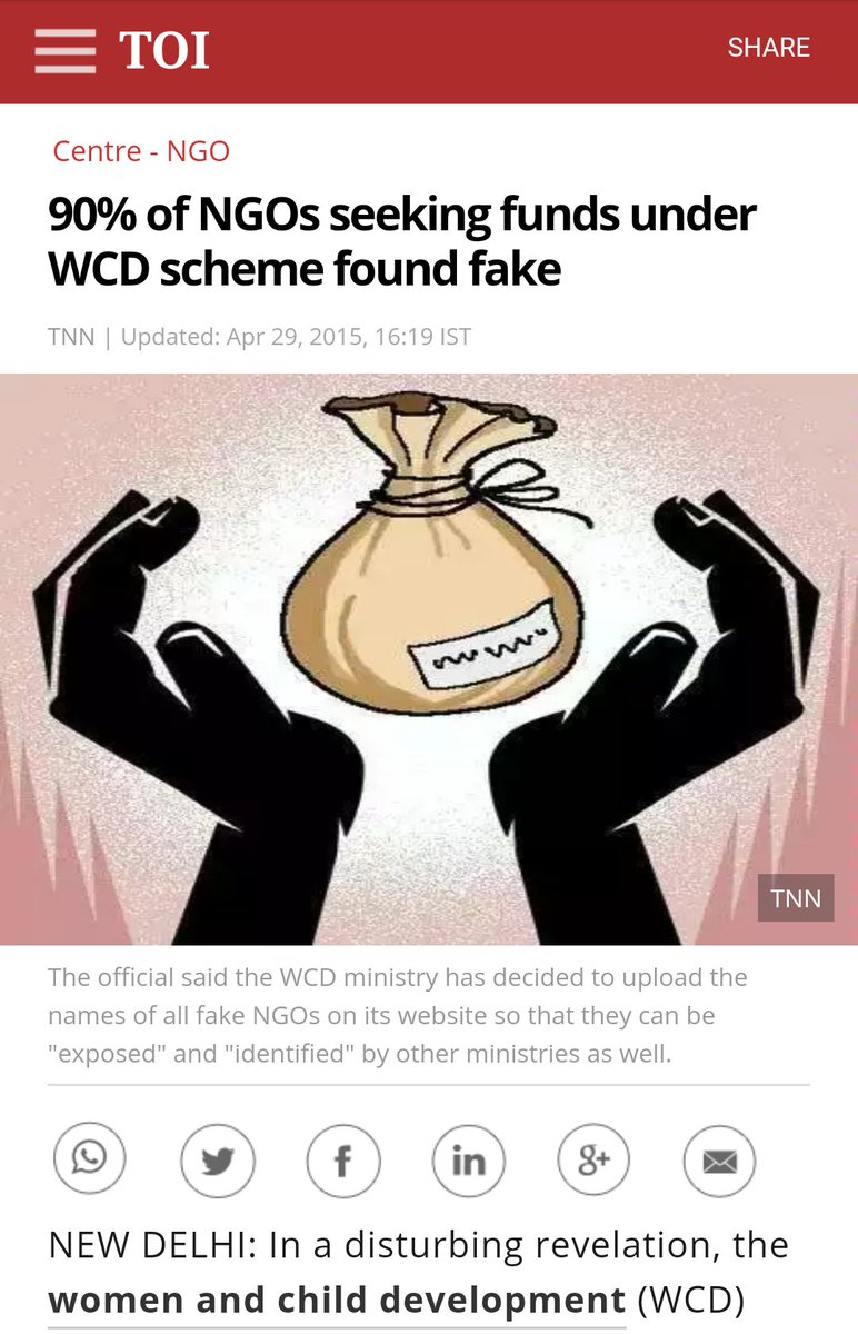 12.  #BanFakeNGOsThose looting the country under the garb of an NGO were identified & shut! These people had defamed the very name NGO. People doubted when even genuine help was sought by honest NGOs.
