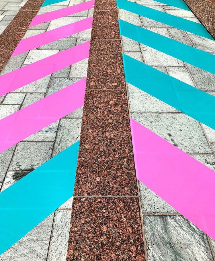 govisualltd's tweet photo. Throwing back to Villa Walala by @camillewalala for @broadgatelondon as part of @l_d_f_official and @britishlandplc to inject some colour into a rather grey January morning! 🍭
.
.
.
#ldf2017 #camillewala #design #colour #texture #colourblock #geometric #thecity #london #form https://t.co/U8T1FHJfBX