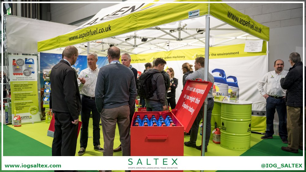 SALTEX_show's tweet photo. Time for some more #SALTEX17 exhibitor photos, this time from the @Aspenfuel stand! https://t.co/itPtutXp9i