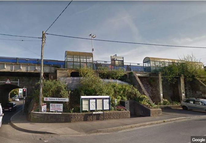 Nailsea and Backwell railway station closed due to incident bbc.in/2mbow3c