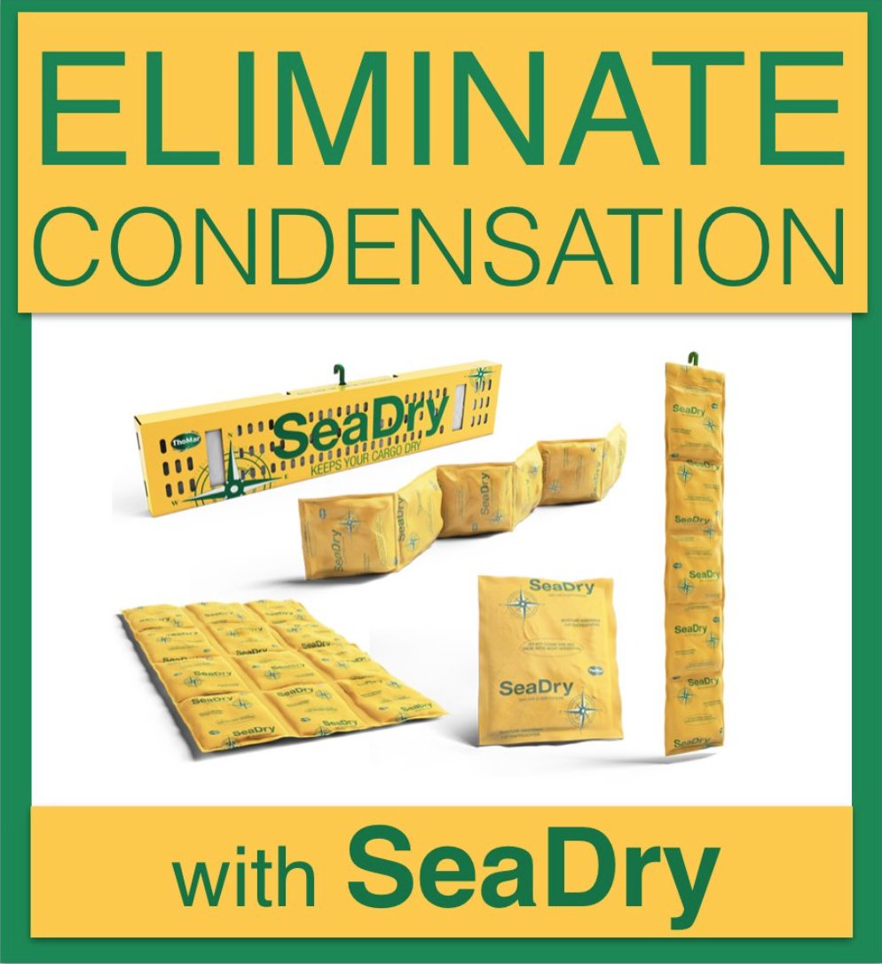 Eliminate condensation with SeaDry Sachets! Read more about SeaDry's amazing moisture absorbing abilities here - goo.gl/HFHWNC

#coldweather #condensation #damp #freight