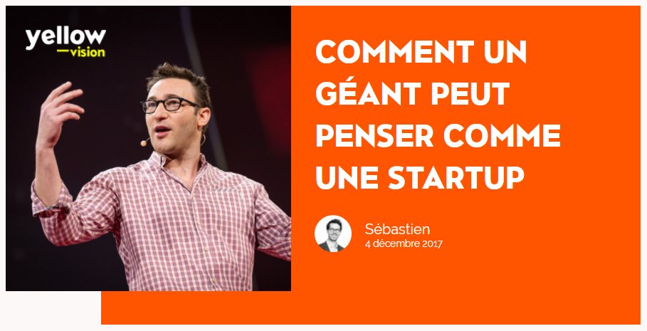 #Innovation Comment un projet sur 5 ans peut-il se transformer en un produit minimum viable en moins de 6 mois ? 💡 Quand 1️⃣ grand groupe peut inventer aussi vite qu'1️⃣ #startup ! cc <a href="/ericries/">Eric Ries</a> <a href="/slouradour/">Sébastien Louradour</a> <a href="/yellowbylaposte/">Yellow Innovation</a>

yellowvision.fr/geant-penser-c…