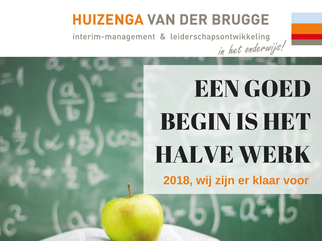 HVDBinterim's tweet photo. Een goed begin is het halve werk, maar half werk is geen goed begin! 
#eengoedestart #2018 https://t.co/zfZQbhvAL6