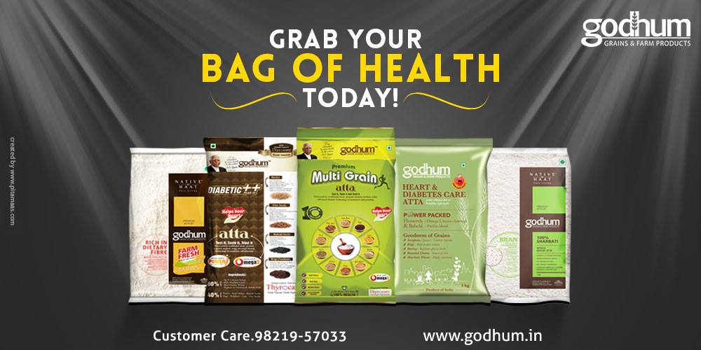 GodhumGrains's tweet photo. Unlock the secret to good #health and fall in love with your healthy lifestyle by choosing #Godhum #Atta.
https://t.co/bWTEOmbnh8 https://t.co/IQDO8rE5bC