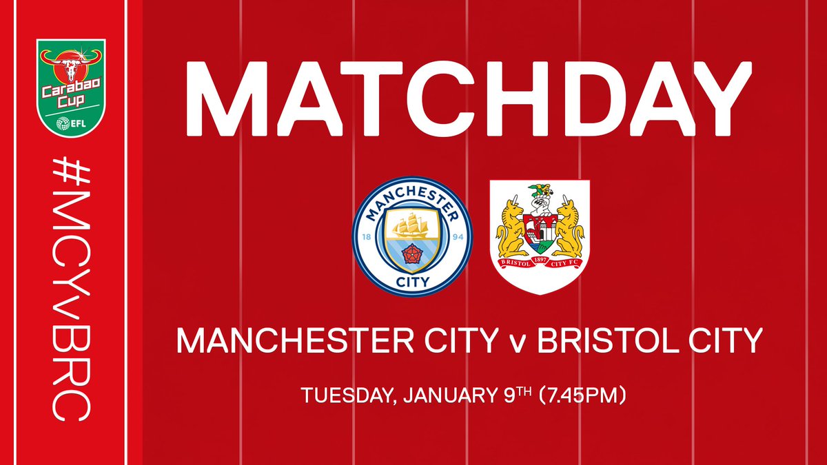 BristolCity's tweet photo. 🚨 IT'S MATCHDAY! 🚨
🆚 @ManCity
📍 Etihad Stadium
🏆 @Carabao_Cup (SFL1)
⌚️ 7.45pm
🎫 SOLD OUT 
📺 @SkySports
👻 bcfcsnap
📱 #MCYvBRC https://t.co/7EsBsrWUzd