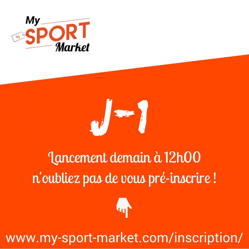 Lancement de #mysportmarket demain à 12h00🔥
Pré-inscrivez vous et partagez le lien à vos amis. 
my-sport-market.com/inscription/
#marketplace #sportbusiness #inscription #lancement #sport