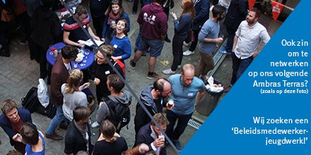 DeAmbrassade's tweet image. Topjob in de aanbieding! Wij zoeken een beleidsmedewerker jeugdwerk #vacature #bejobs ow.ly/E0x630howsH Reageren voor 18/01