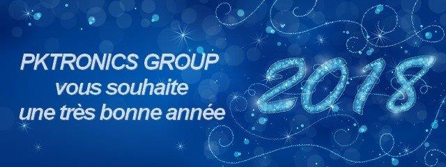 Happy New Year 2018!
Best wishes of success, happiness and healthy from PKTRONICS GROUP