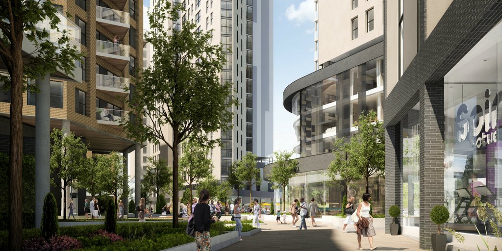 MeshMediaVisual's tweet image. Retail | Offices | Apartments | Green Space #citycentre #render