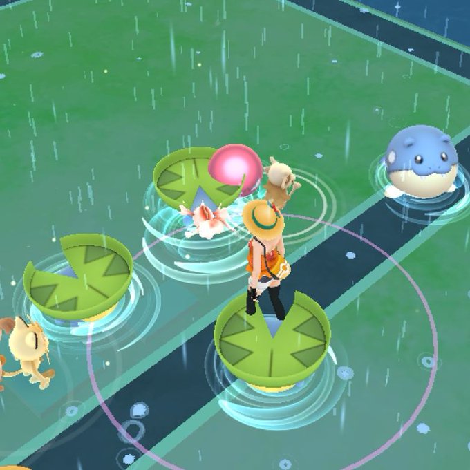 ポケモンgo 雨ブーストでのハスボー爆湧きはイベント終了後も継続