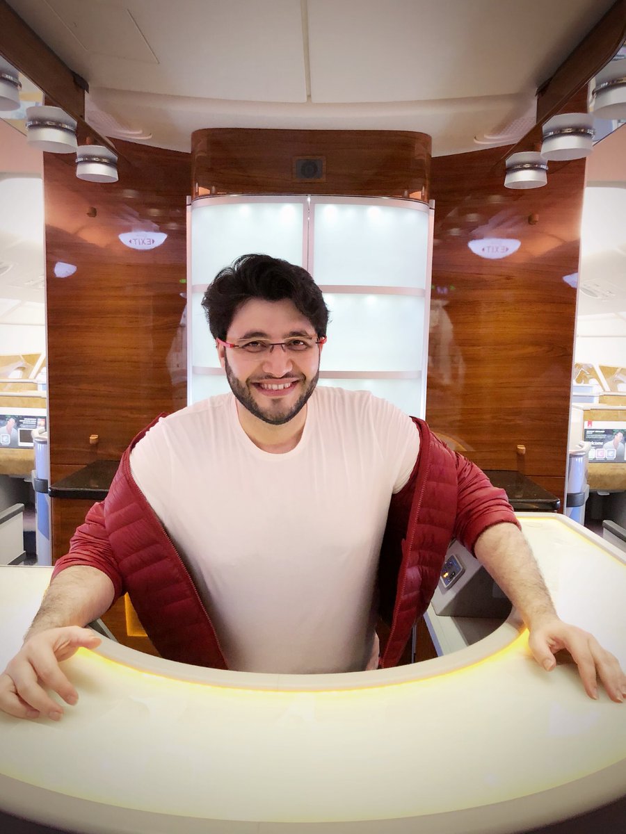 JAfridi10's tweet photo. Had a very busy day in Dubai today, attending important meetings and stuff. Off to Bahrain now. Would like to thank @emirates for some outstanding flight services. Their crew members do make life easy in the air. https://t.co/xQnwHEKpRz